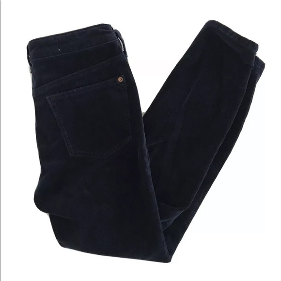 Anthropologie | Pilcro High Rise Skinny Womens Size 27 Navy Blue Corduroy - Picture 5 of 11